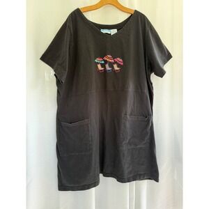 Resorts Plus Lounge Dress Cover Up Women's Oversized 2X Beach Chair Graphic
